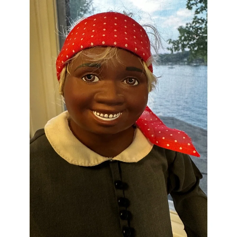 Vintage Black Americana Collector Doll 20 Inch Hand Painted folk art GWTW Mammy